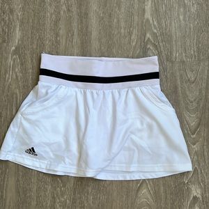 White Adidas Tennis Skirt
